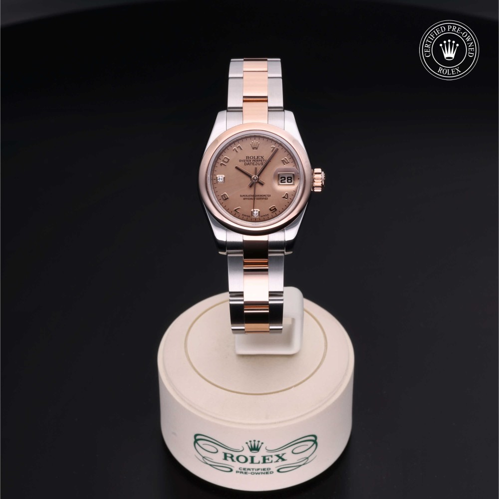 rolex-certified-pre-owned-Lady-Datejust-26 mm-Everose Rolesor-2010-M179161-0010