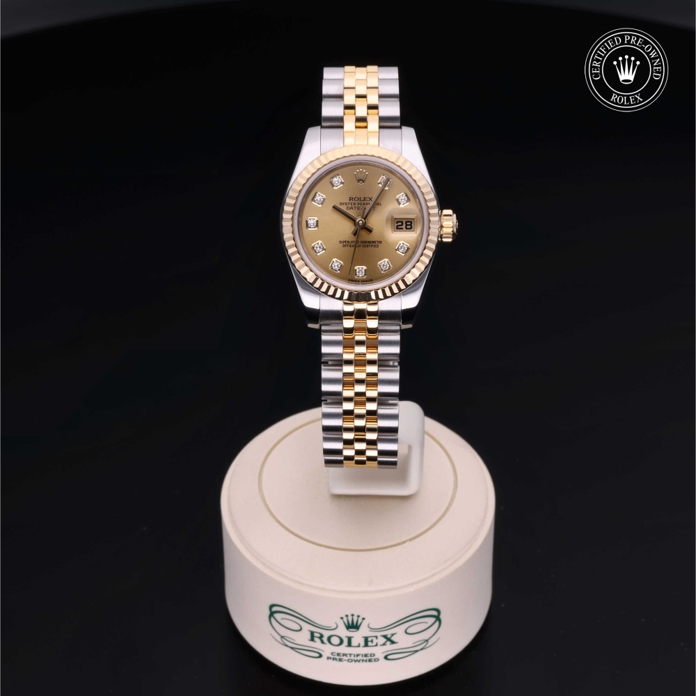 rolex-certified-pre-owned-Lady-Datejust-26 mm-Yellow Rolesor-2011-M179173-0093