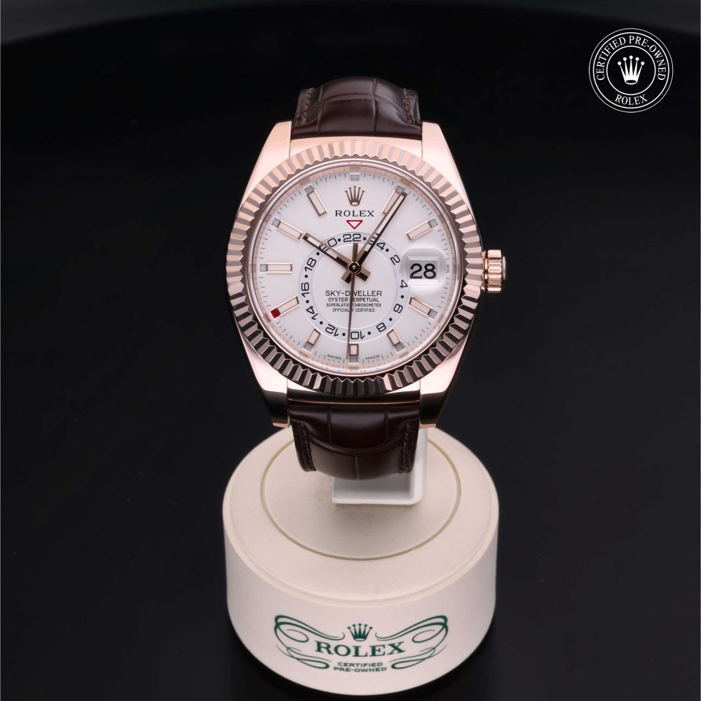 rolex-certified-pre-owned-Sky-Dweller-42 mm-18ct Everose Gold-2018-M326135-0005