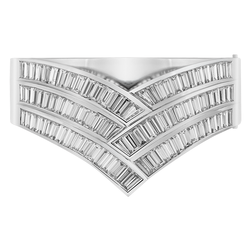 Fortuna Baguette Diamond Cuff