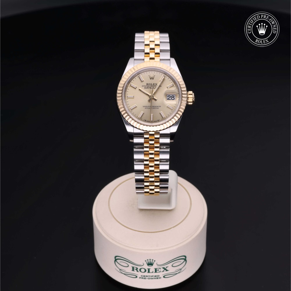 rolex-certified-pre-owned-Lady-Datejust-28 mm-Yellow Rolesor-2020-M279173-0001