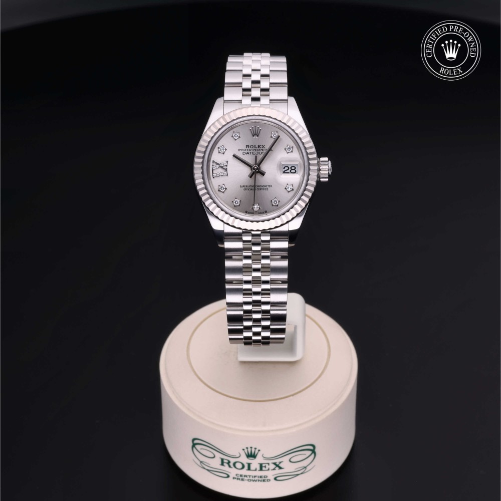 rolex-certified-pre-owned-Lady-Datejust-28 mm-White Rolesor-2021-M279174-0021