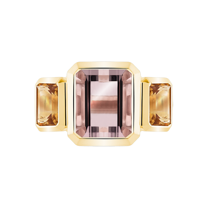 Grace Morganite & Citrine Trilogy