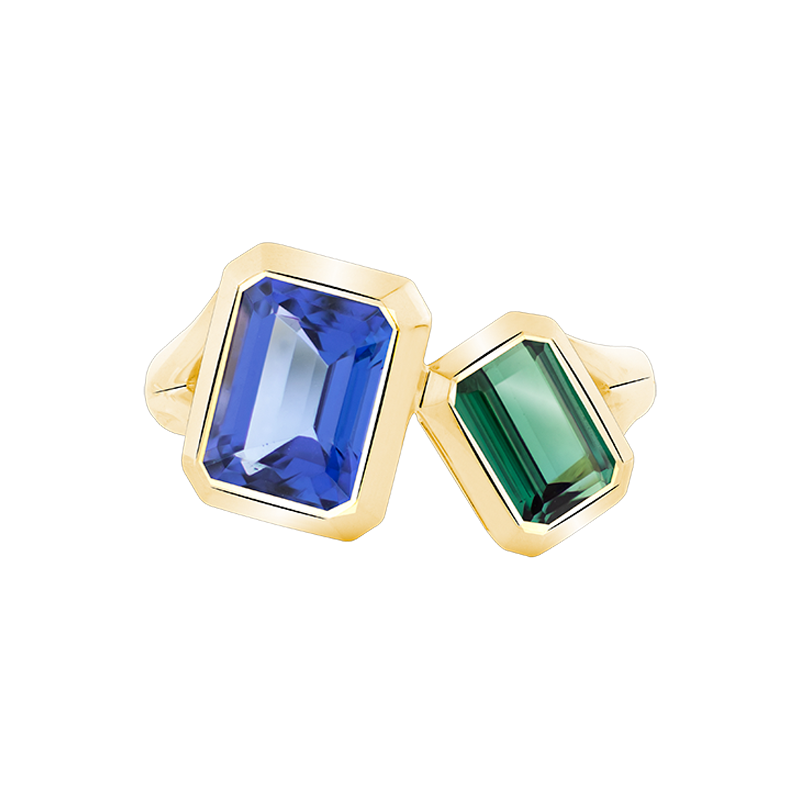 Grace Tanzanite & Tourmaline Toi Et Moi