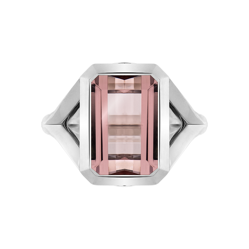 Grace Morganite Solitaire Ring