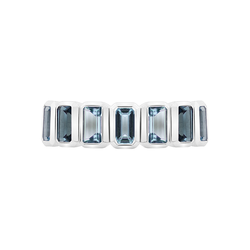 Grace Aquamarine & London Blue Topaz Dress Ring