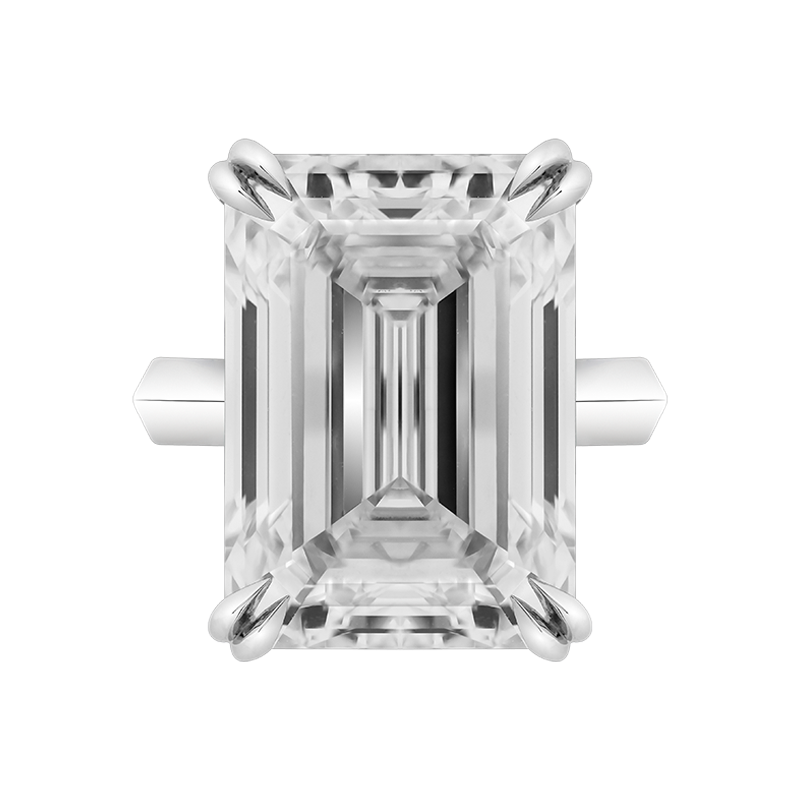 Emerald Cut Fortuna Solitaire, 17.45ct