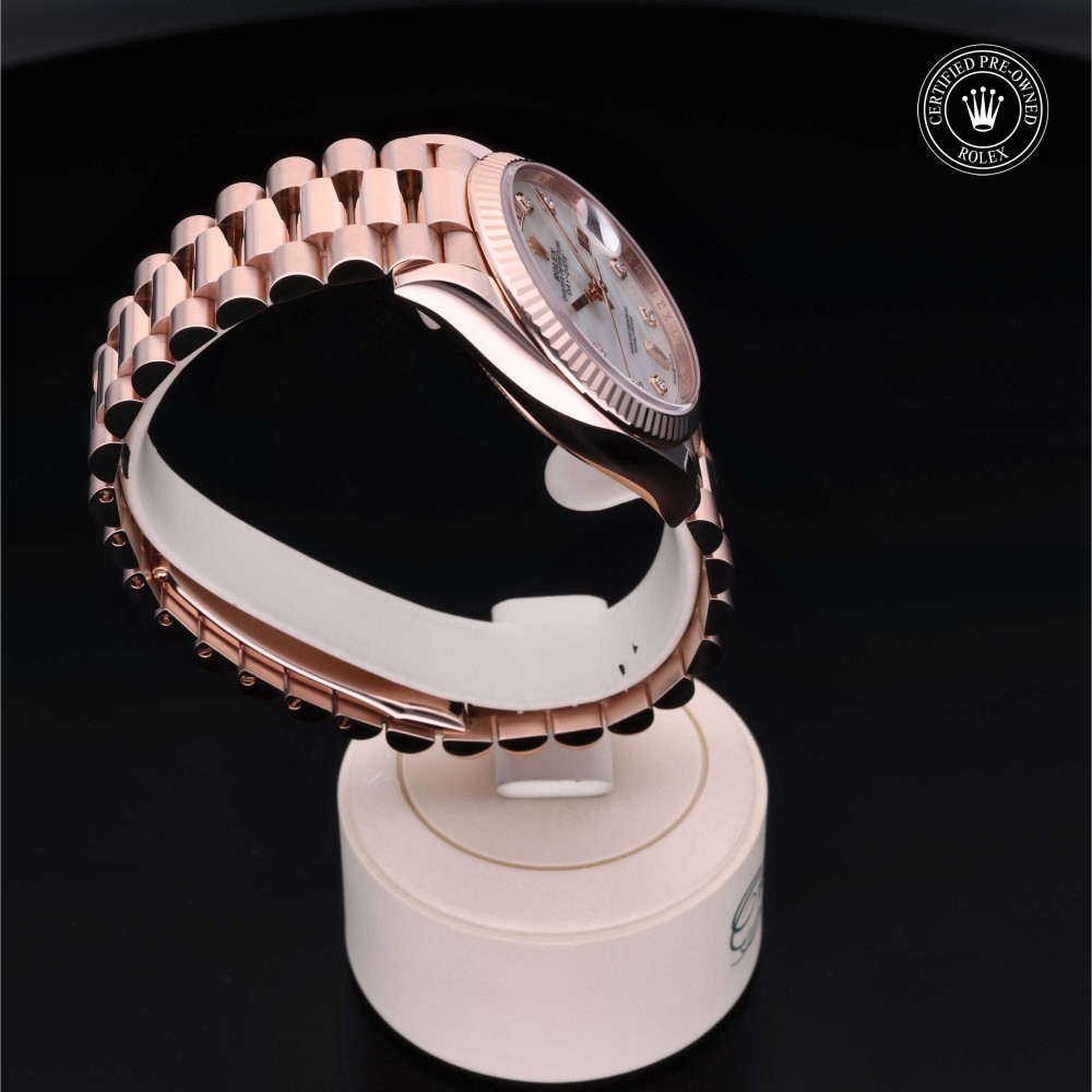 rolex-certified-pre-owned-Day-Date-36 mm-18ct Everose Gold-2020-M128235-0029