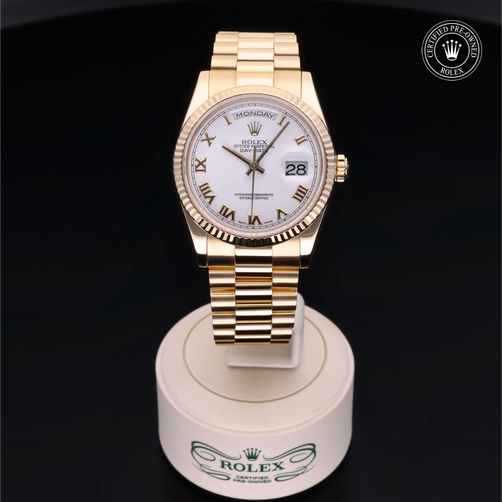 rolex-certified-pre-owned-Day-Date-36 mm-18ct Yellow Gold-2001-M118238-0015