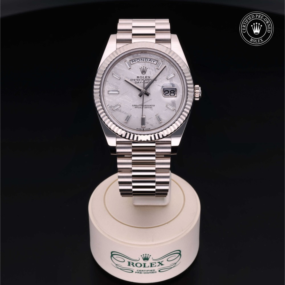 rolex-certified-pre-owned-Day-Date-40 mm-18ct White Gold-2022-M228239-0055