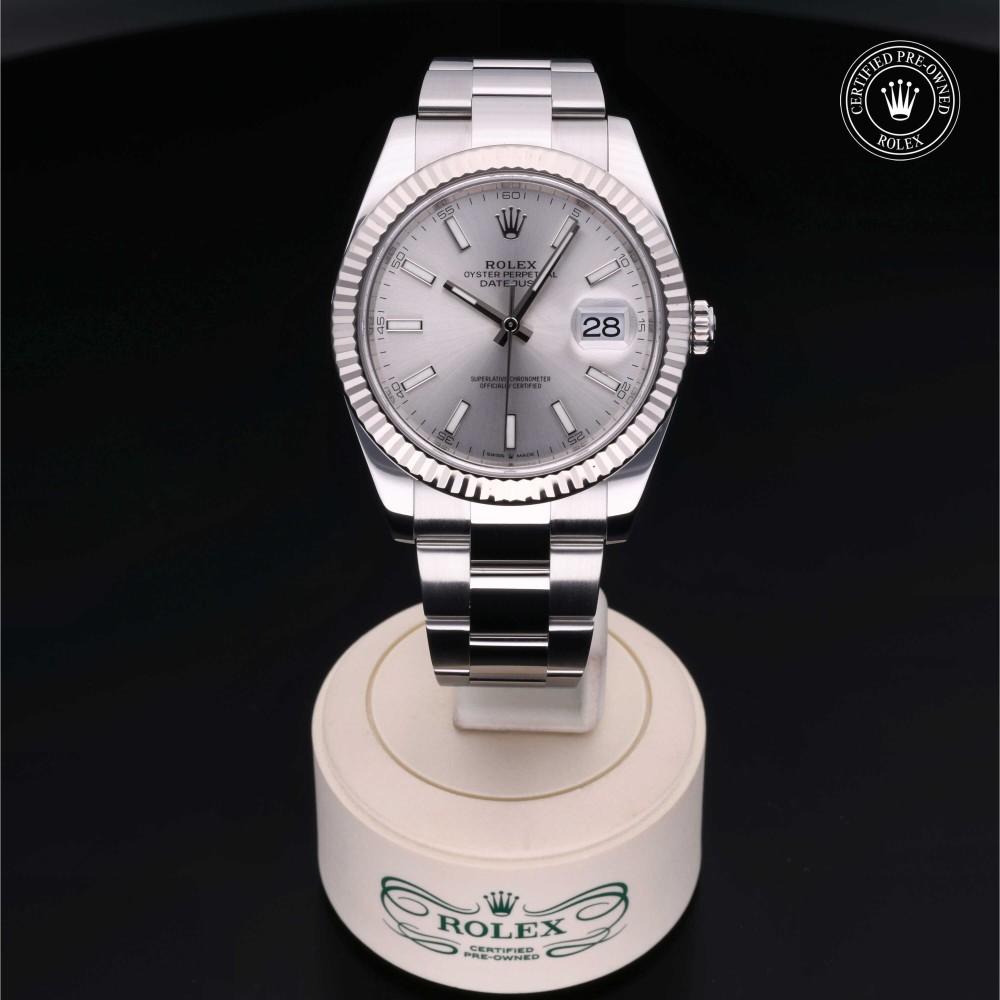 rolex-certified-pre-owned-Datejust-41 mm-White Rolesor-2020-M126334-0003