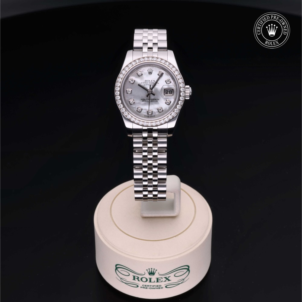 rolex-certified-pre-owned-Lady-Datejust-26 mm-White Rolesor-2011-M179384-0004