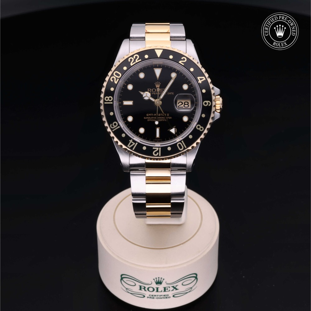 rolex-certified-pre-owned-GMT-Master II-40 mm-Yellow Rolesor-1999-M16713LN-0009