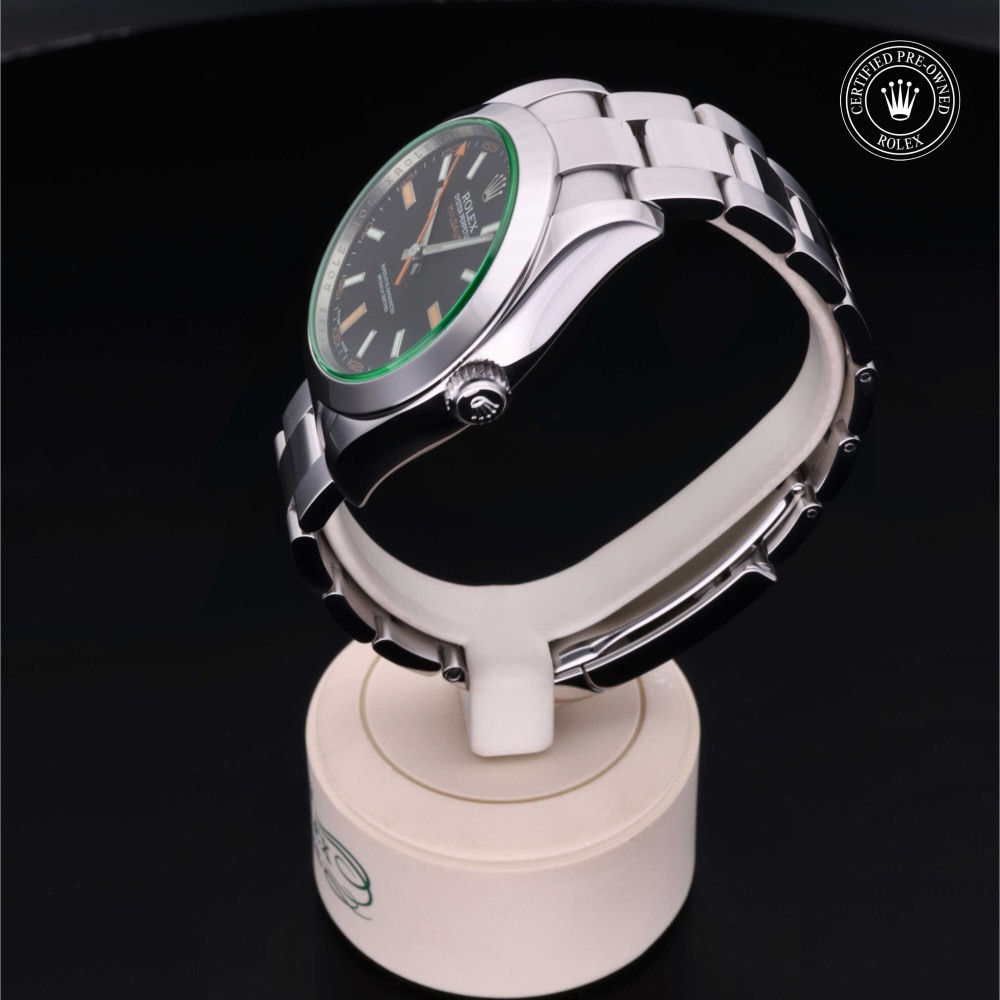 rolex-certified-pre-owned-Milgauss-40 mm-Oystersteel-2008-M116400GV-0001