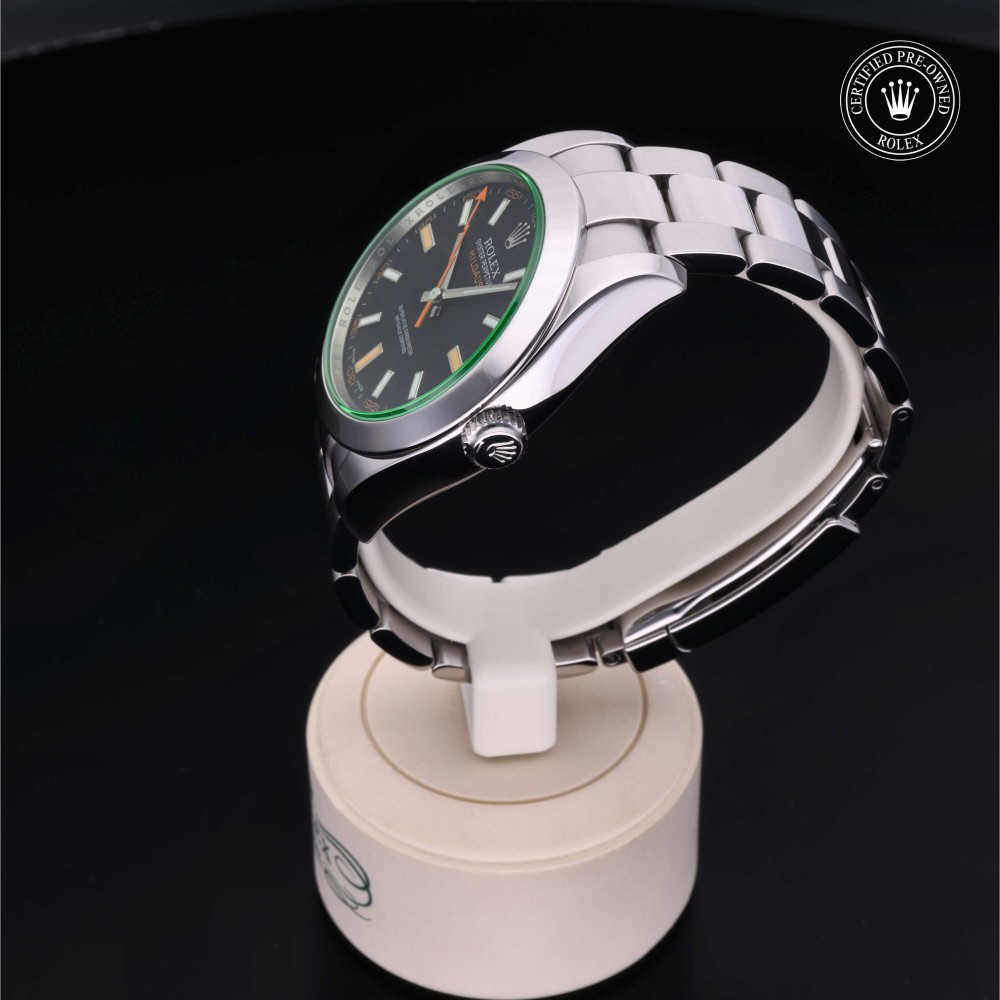 rolex-certified-pre-owned-Milgauss-40 mm-Oystersteel-2008-M116400GV-0001