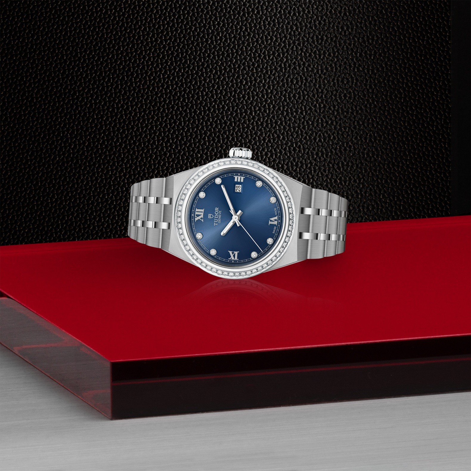 TUDOR Royal 28mm steel case, Diamond-set dial - 28mm steel case, Diamond-set dial at Prestons