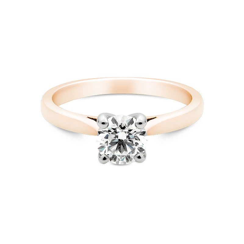 Round Brilliant Cut Solitaire 18ct Rose Gold