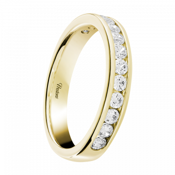 Contemporary Court, Diamond Set, 18ct Yellow Gold