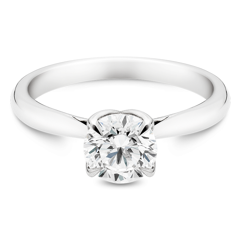 Round Brilliant Cut Magnolia, Platinum