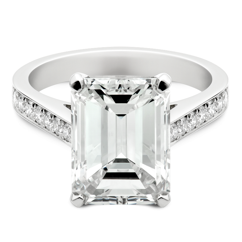 Emerald Cut with Shoulders, 5.03ct