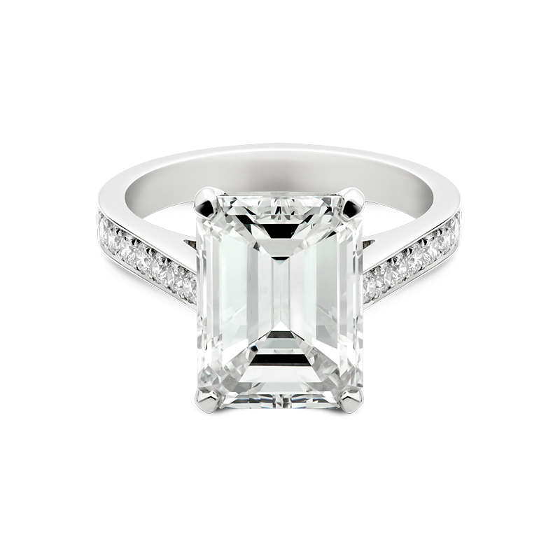 Emerald Cut with Shoulders, 5.03ct
