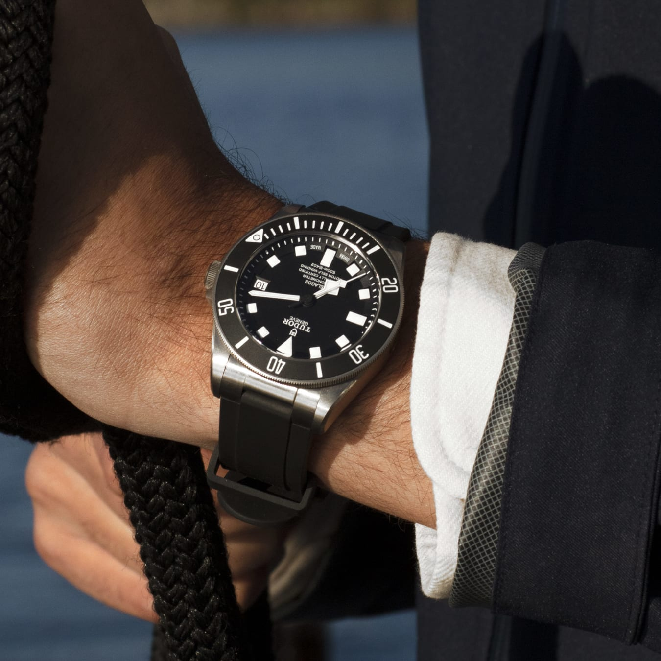 TUDOR Pelagos 42mm titanium and steel case with satin finish - M25600TN-0001 at Prestons