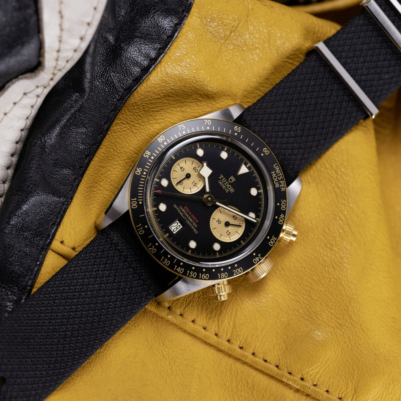 TUDOR Black Bay Chrono S&G 41mm steel case with polished and satin finish - M79363N-0003 at Prestons