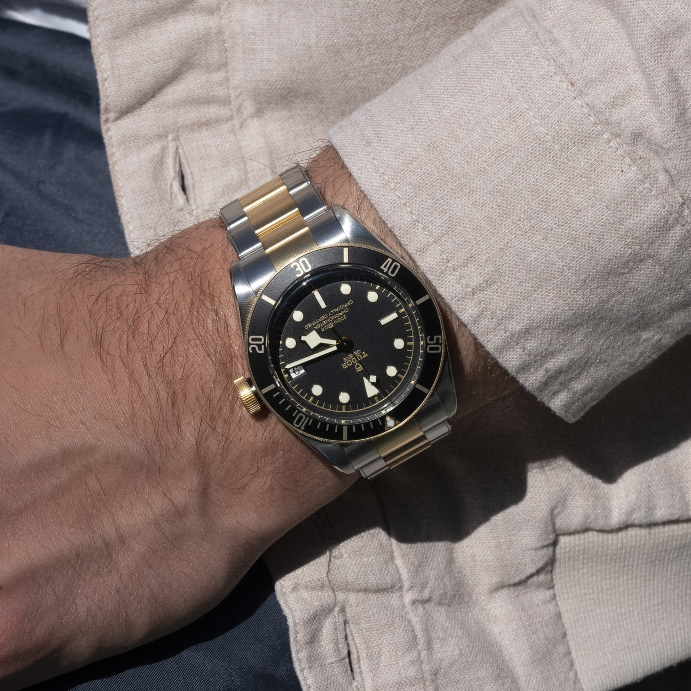 TUDOR Black Bay S&G 41mm steel case with polished and satin finish - M79733N-0008 at Prestons