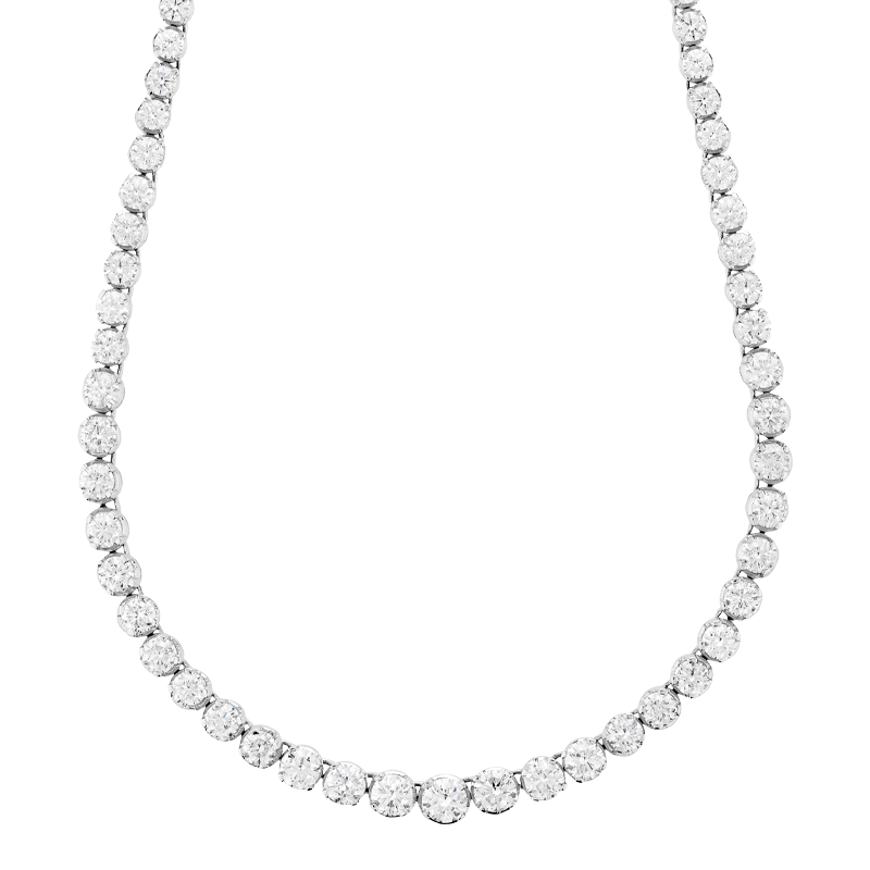 Graduated Round Brilliant Cut Collar
