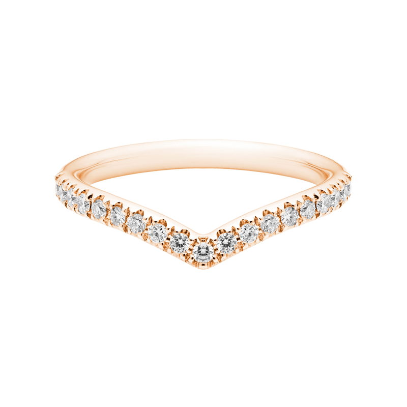 Classic Wishbone Style Diamond Dress Ring