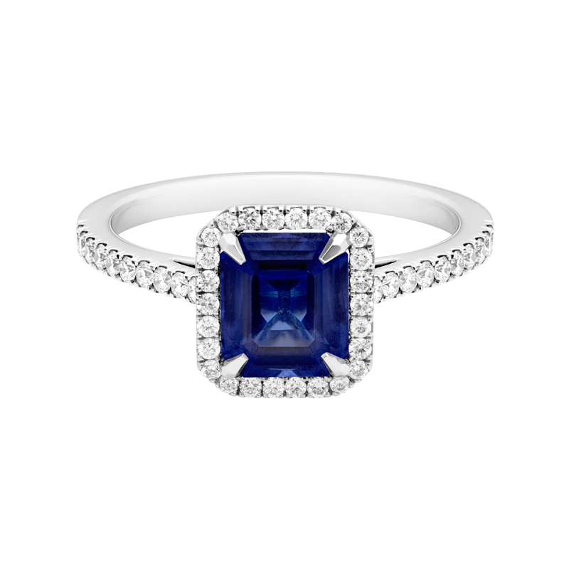 Emerald Cut Sapphire Dress Ring