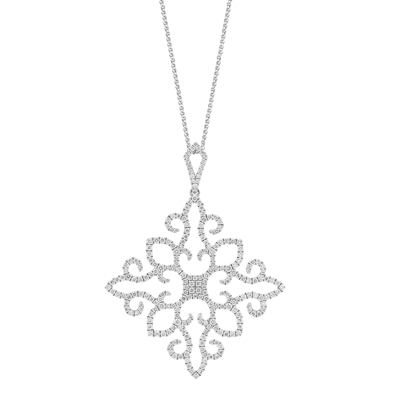 Modern Snowflake Style Pendant