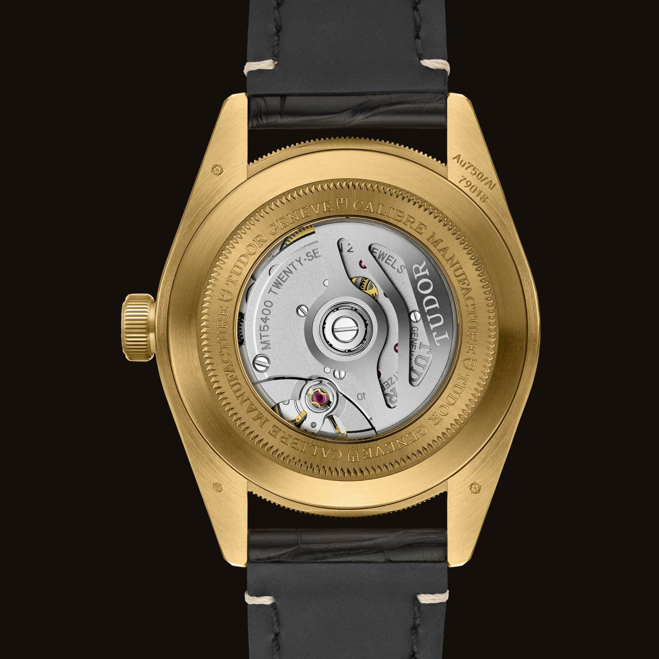 TUDOR Black Bay 58 18K 39mm case, satin finished, in 18 ct yellow gold Open case back with sapphire crystal - M79018V-0001 at Prestons