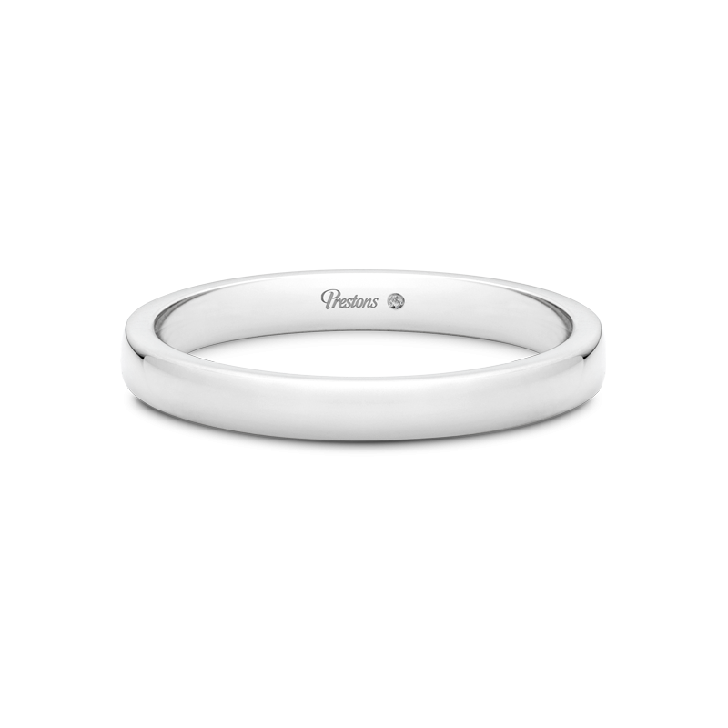 Medium Flat Court Wedding Ring