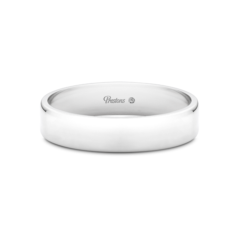 Medium Flat Court Wedding Ring