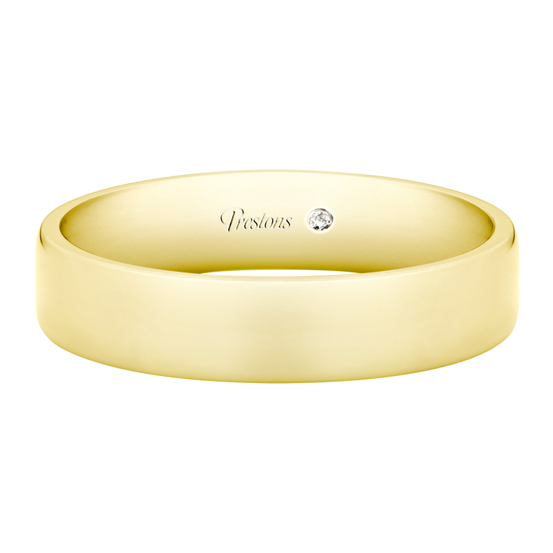 Medium Flat Court Wedding Ring