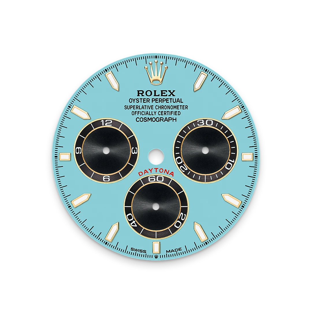 Turquoise blue dial