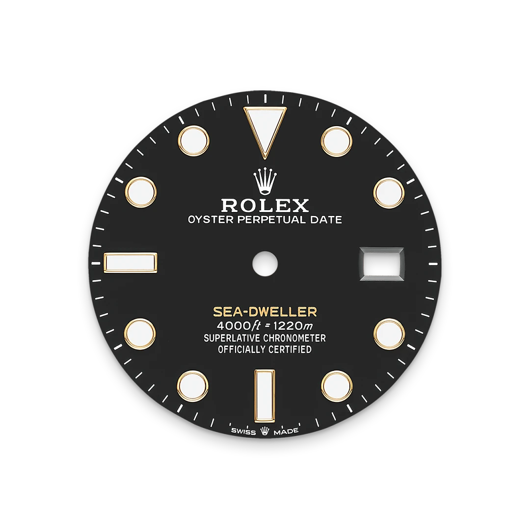 Intense black dial