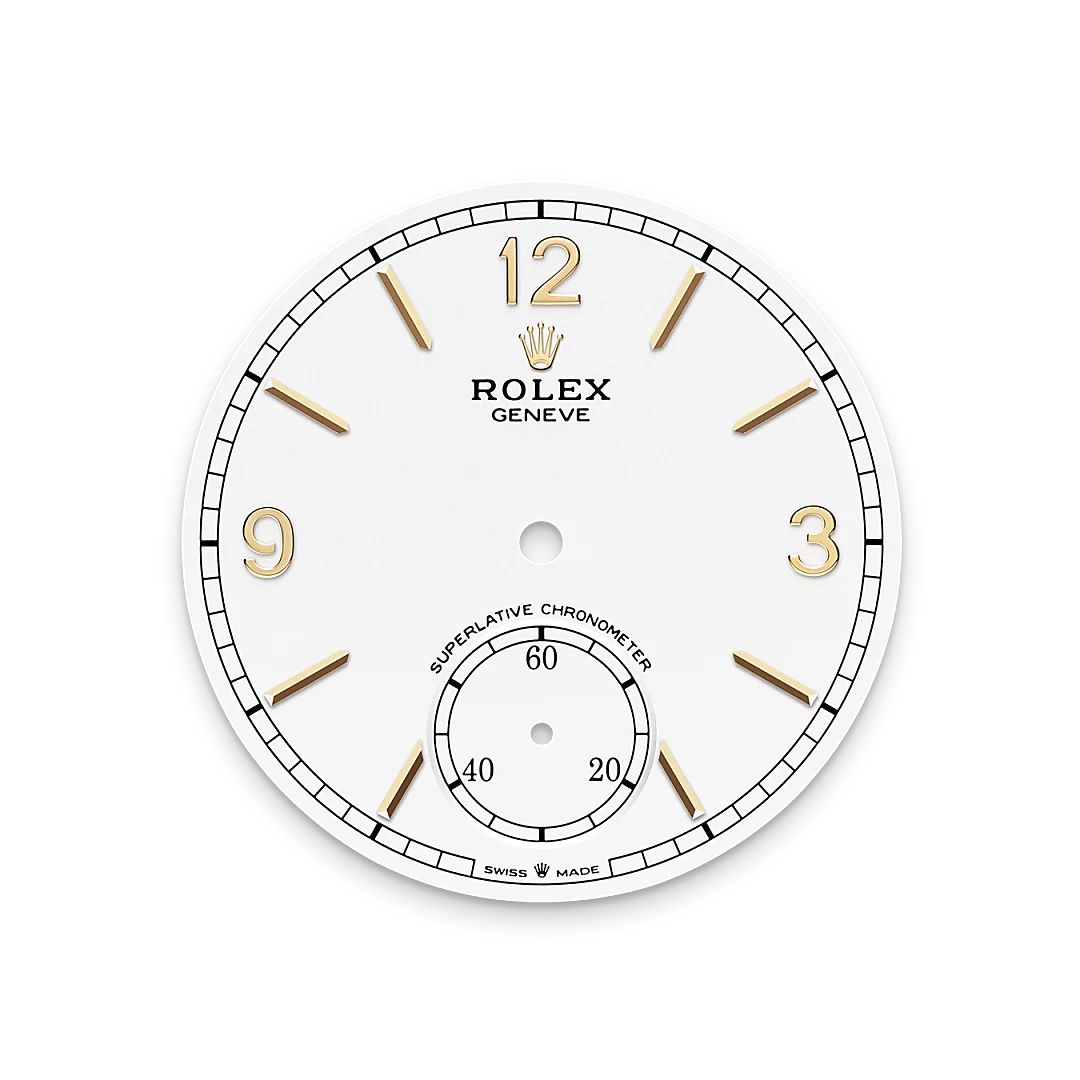 Intense white dial