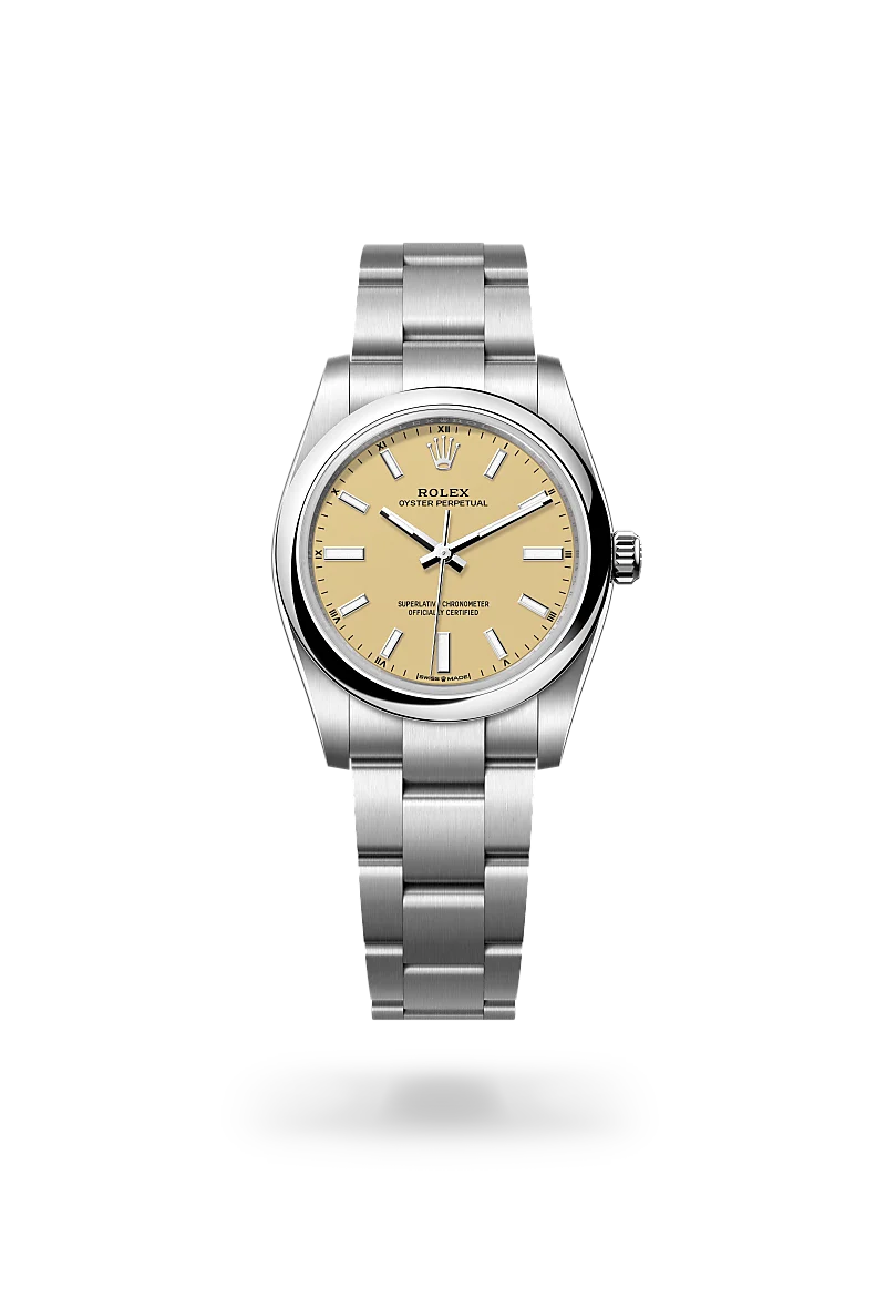 Rolex Oyster Perpetual 34 in Oystersteel, M124200-0007 at Prestons