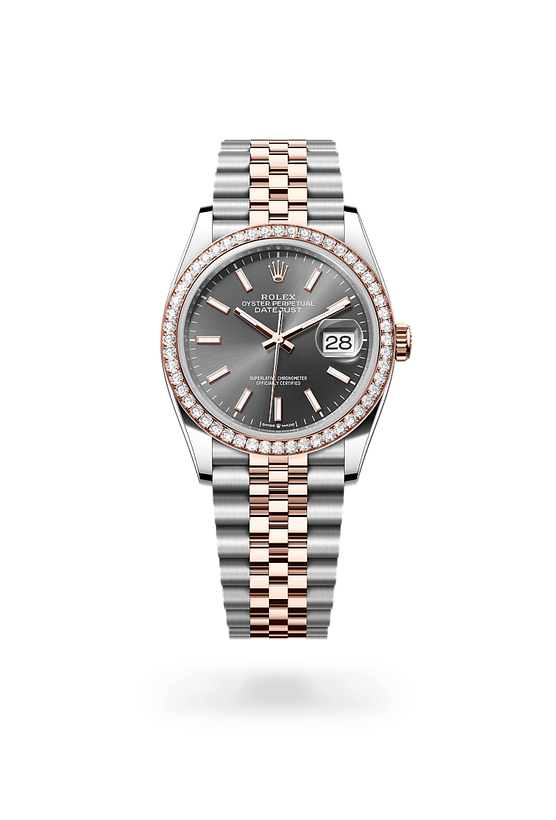 Rolex Datejust 36 in Everose Rolesor - combination of Oystersteel and Everose gold, M126281RBR-0001 at Prestons