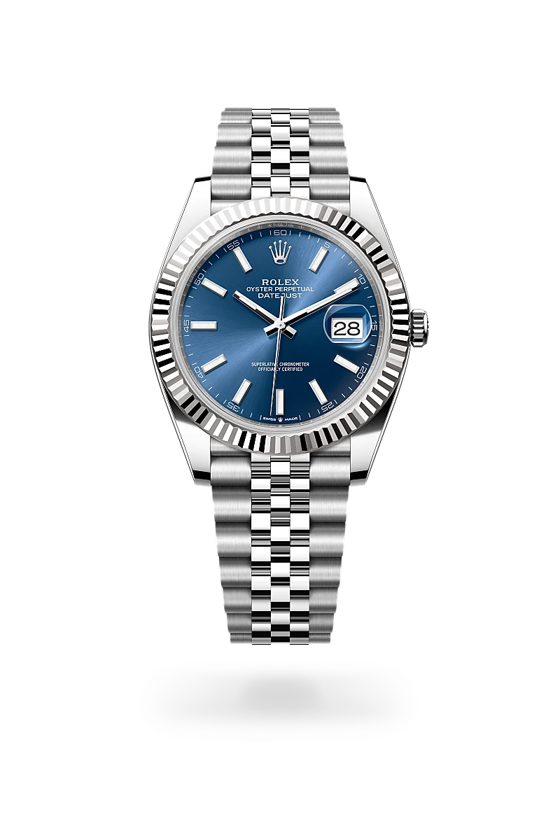 Rolex Datejust 41 in White Rolesor - combination of Oystersteel and white gold, M126334-0002 at Prestons