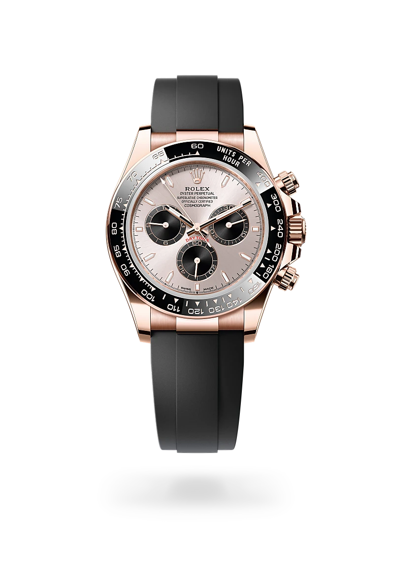 Rolex Cosmograph Daytona in 18 ct Everose gold, M126515LN-0006 at Prestons