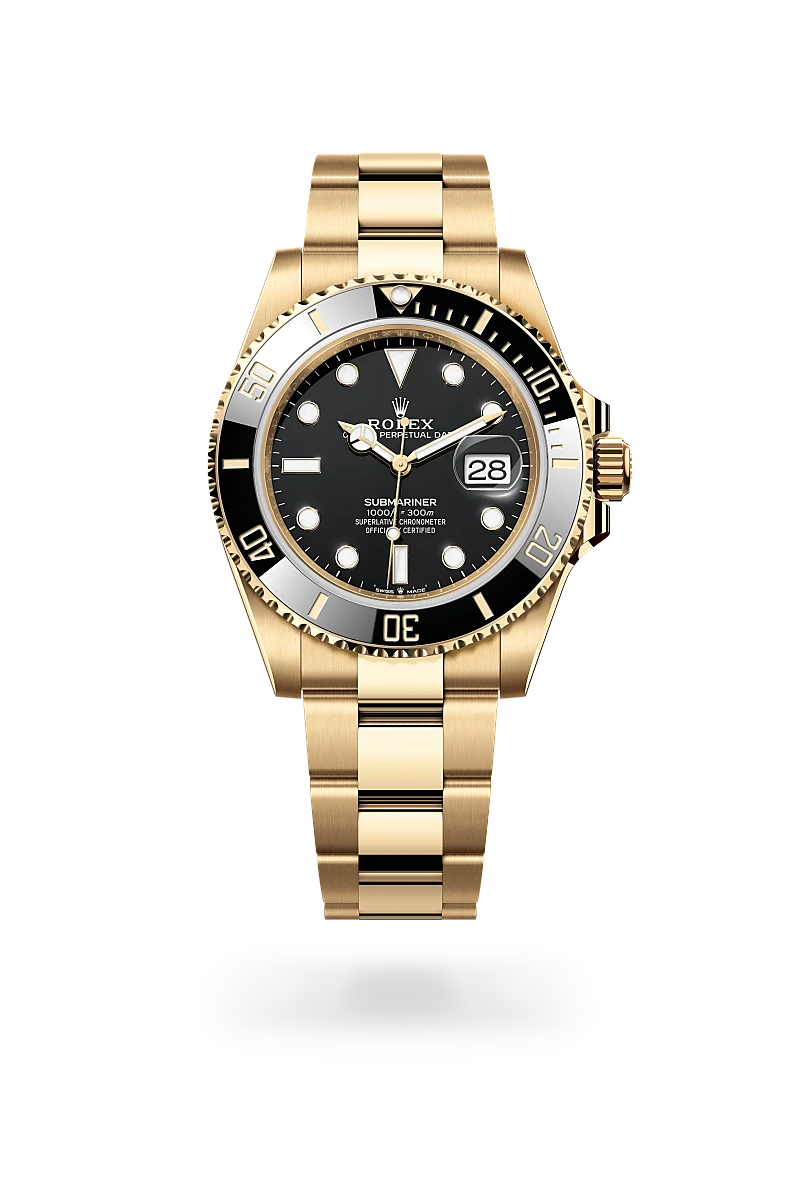 Rolex Submariner Date in 18 ct yellow gold, M126618LN-0002 at Prestons