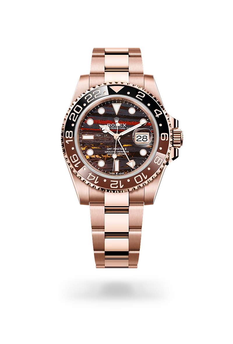 Rolex GMT-Master II in 18 ct Everose gold, M126715CHNR-0002 at Prestons
