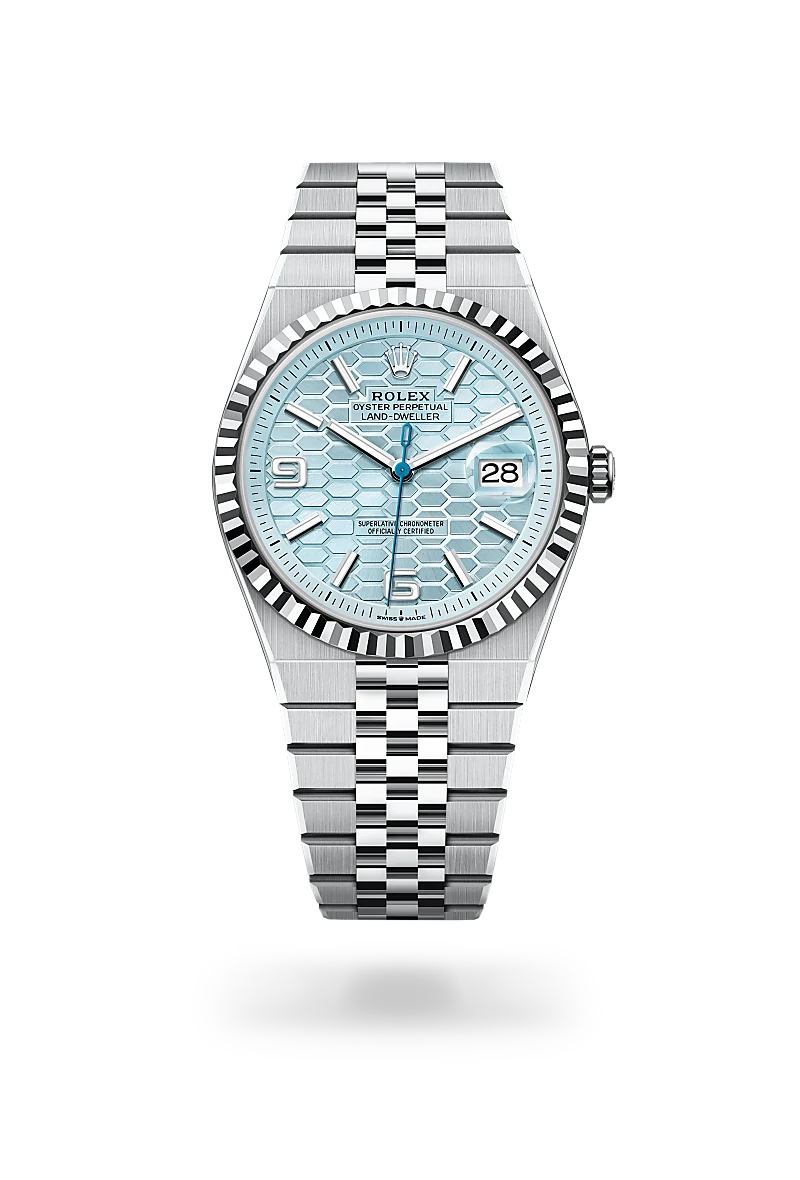 Rolex Land-Dweller 40 in Platinum, M127336-0001 at Prestons