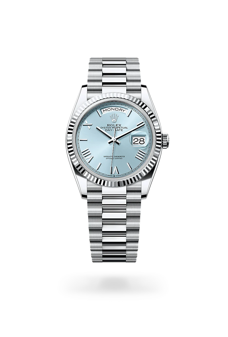 Rolex Day-Date 36 in Platinum, M128236-0018 at Prestons