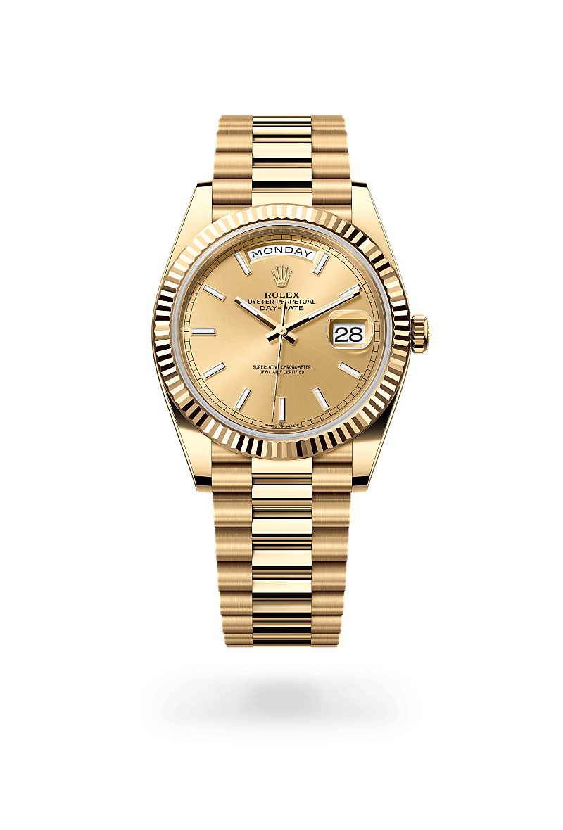 Rolex Day-Date 40 in 18 ct yellow gold, M228238-0003 at Prestons