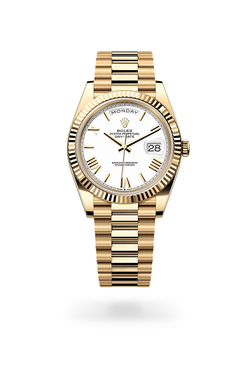 Rolex Day-Date 40 in 18 ct yellow gold, M228238-0042 at Prestons
