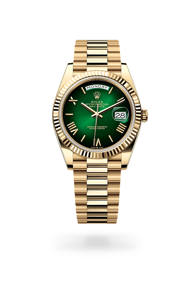 Rolex Day-Date 40 in 18 ct yellow gold, M228238-0069 at Prestons